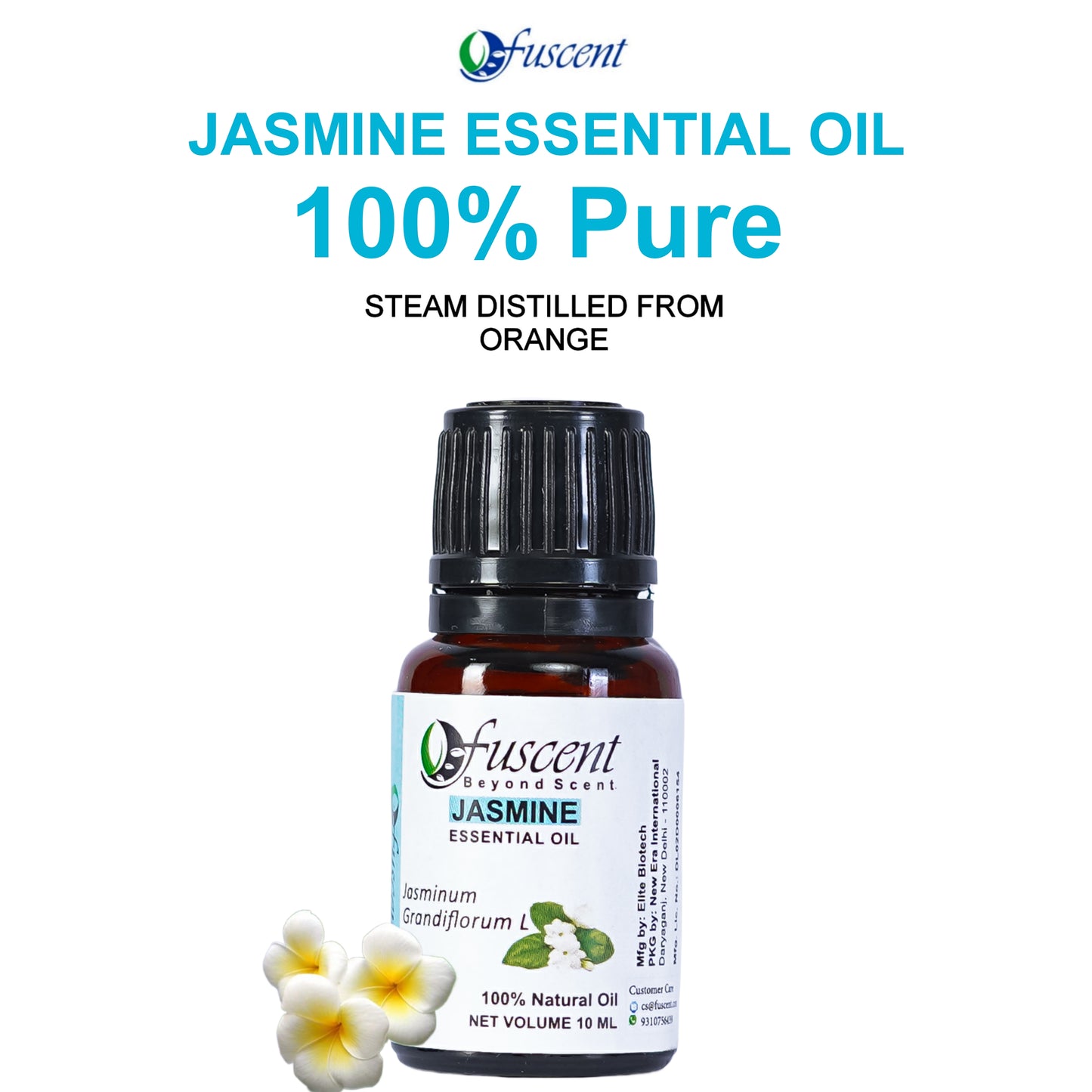 Fuscent Tea Tree Oil + Jasmine Oil Combo Pack of 2