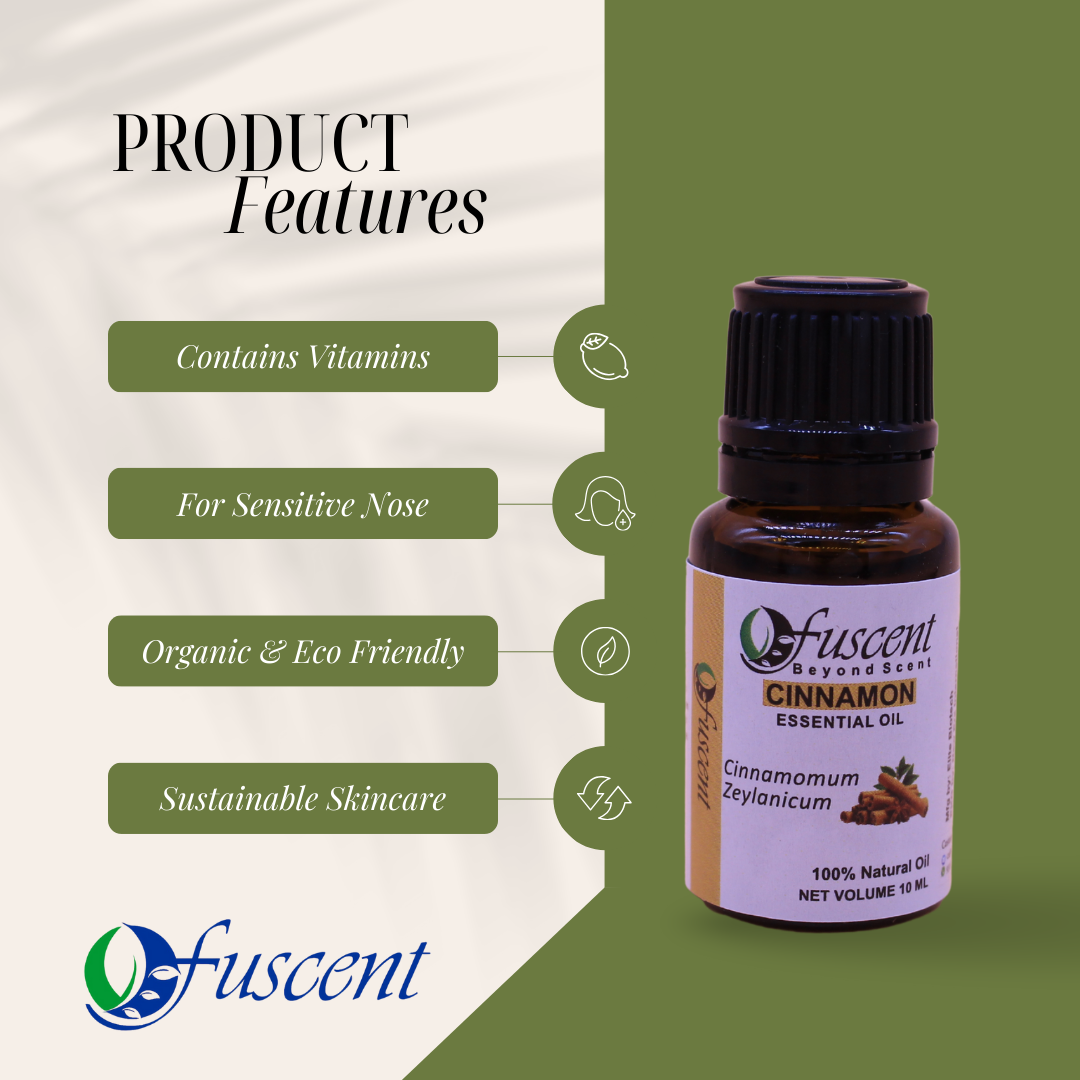 FUSCENT Cinnamon Essential Oil 10ml