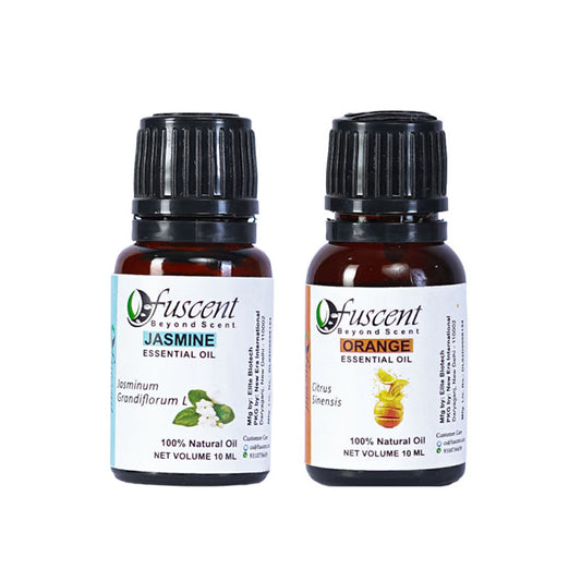 Fuscent Jasmine Oil + Orange Oil Combo Pack of 2