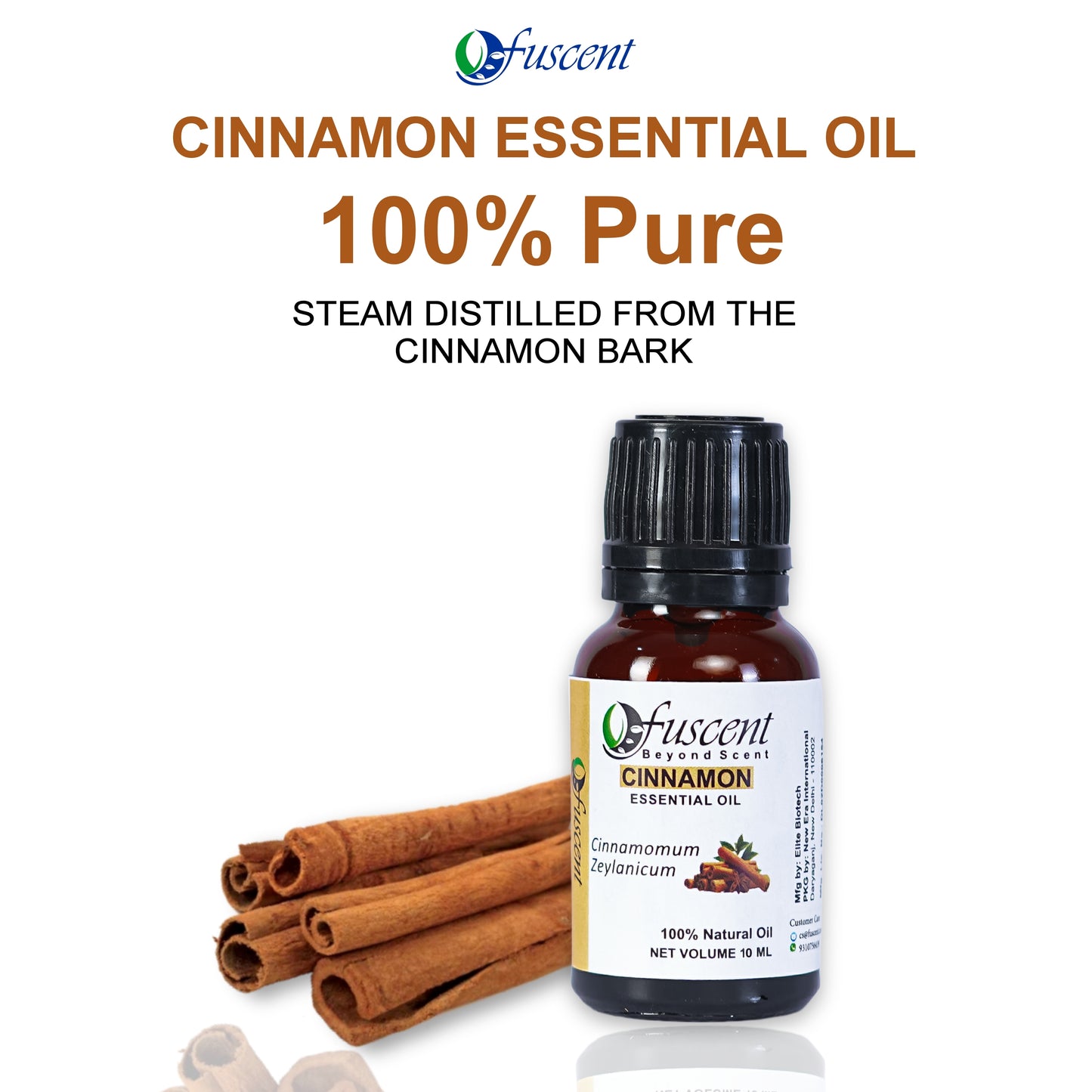 FUSCENT Cinnamon Essential Oil 10ml