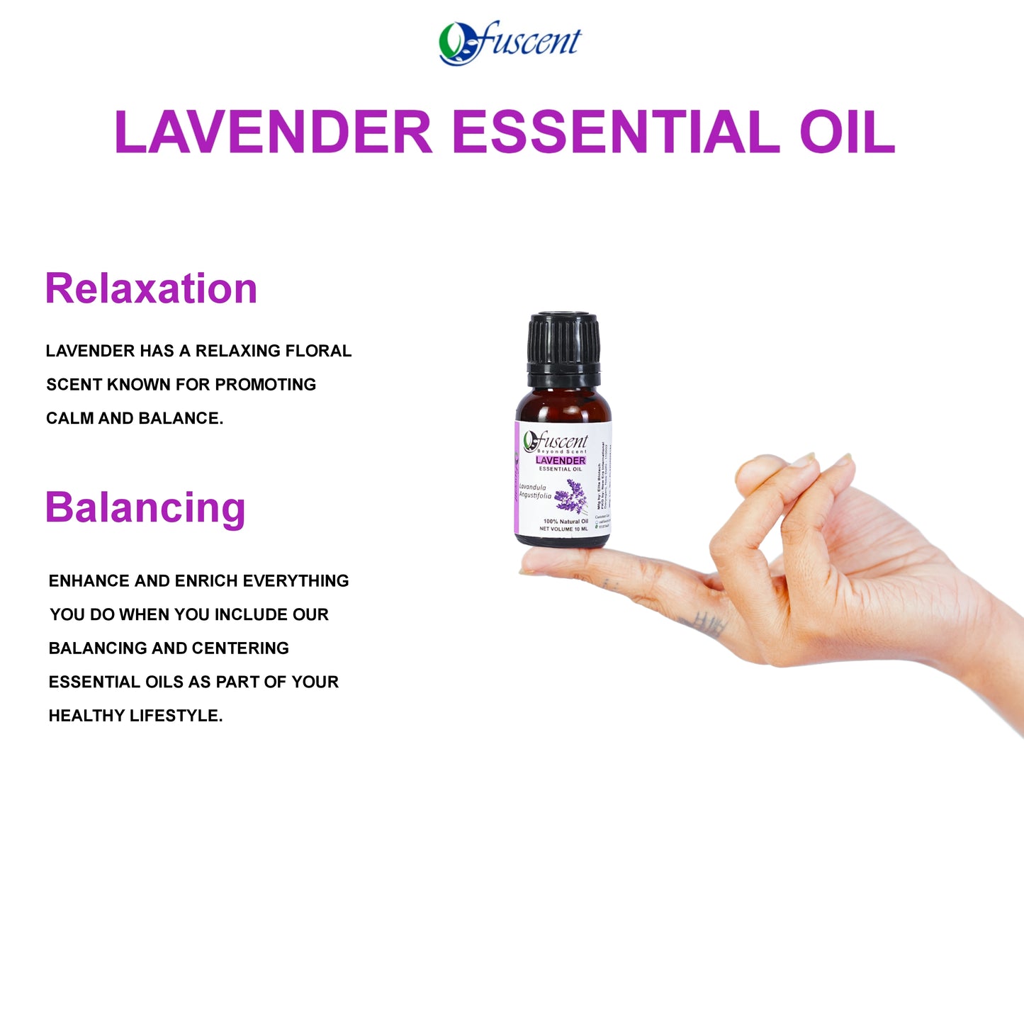 FUSCENT Lavender Essential Oil 10 ml