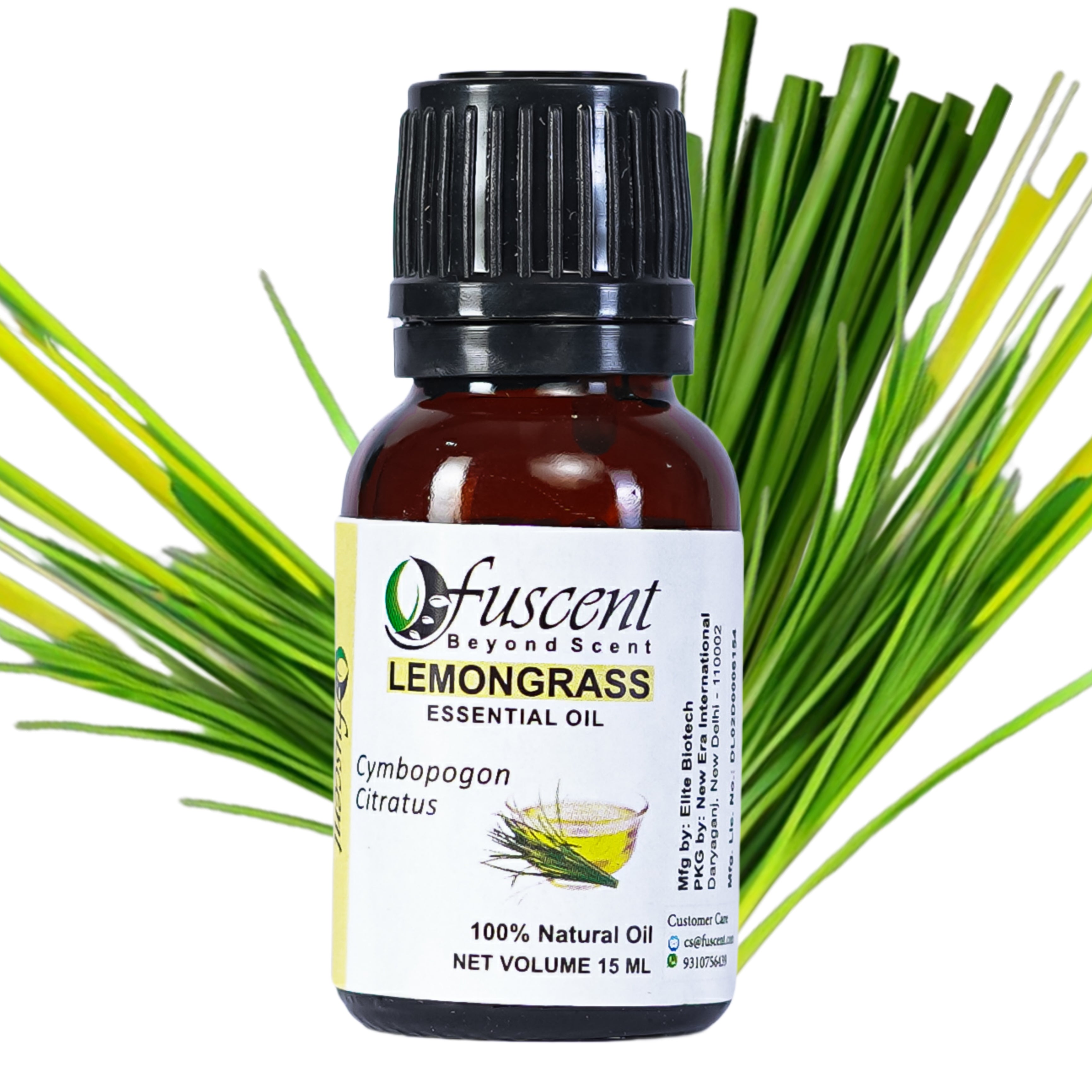 FUSCENT Lemongrass Essential Oil 15ml