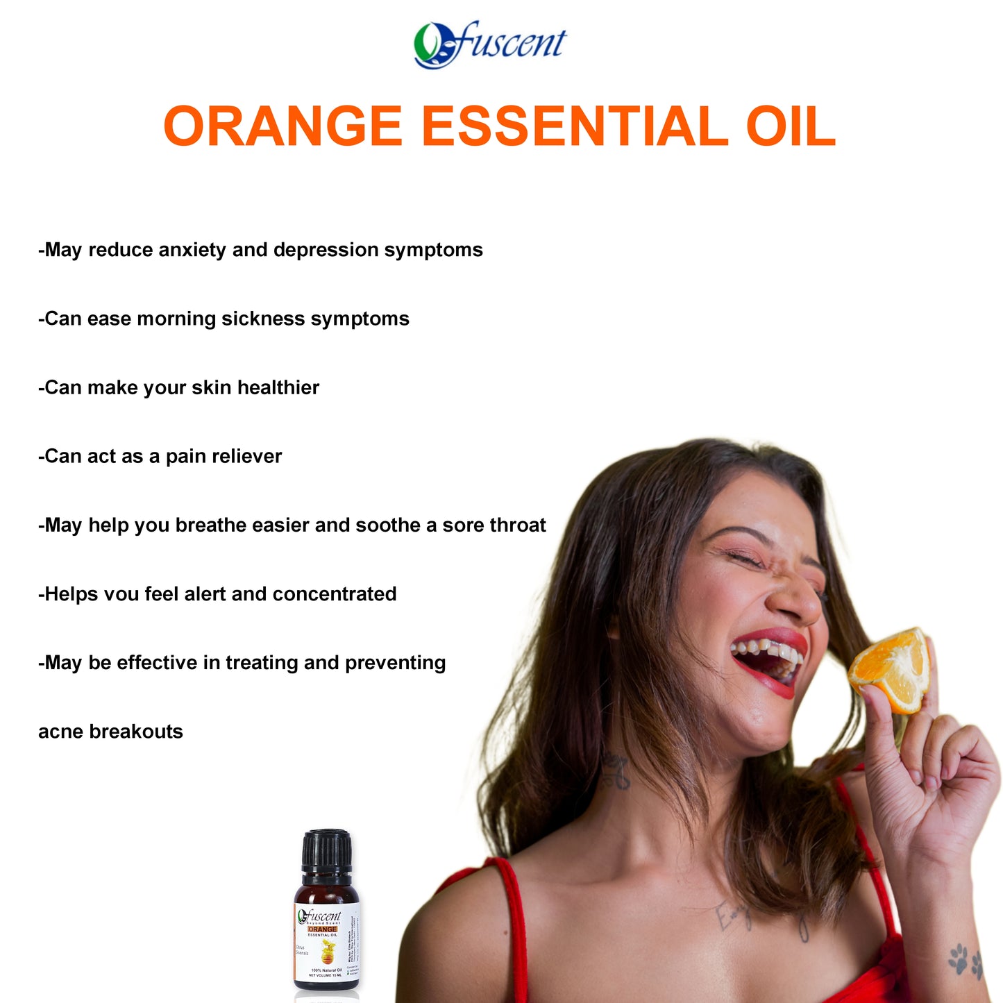 Fuscent Orange Essential Oil 10 ml