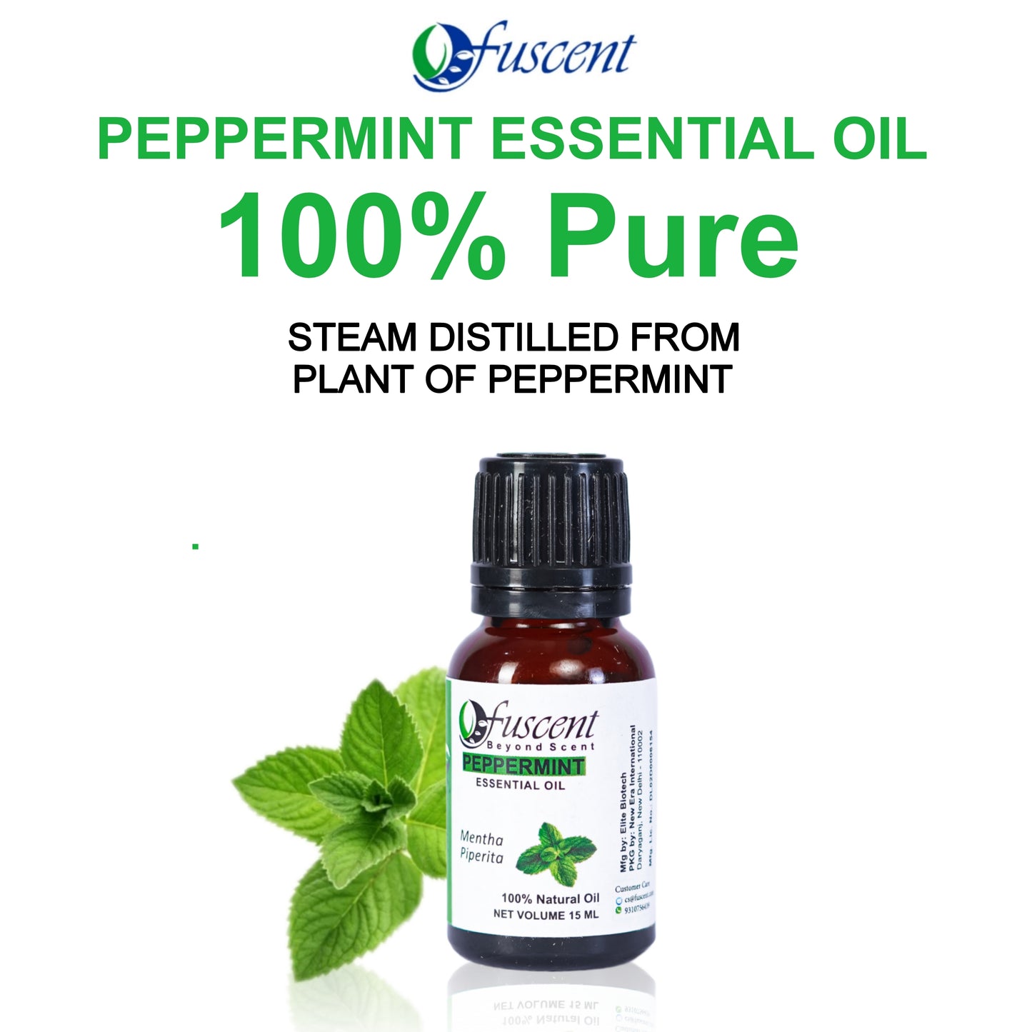 FUSCENT Peppermint Essential Oil 15ml