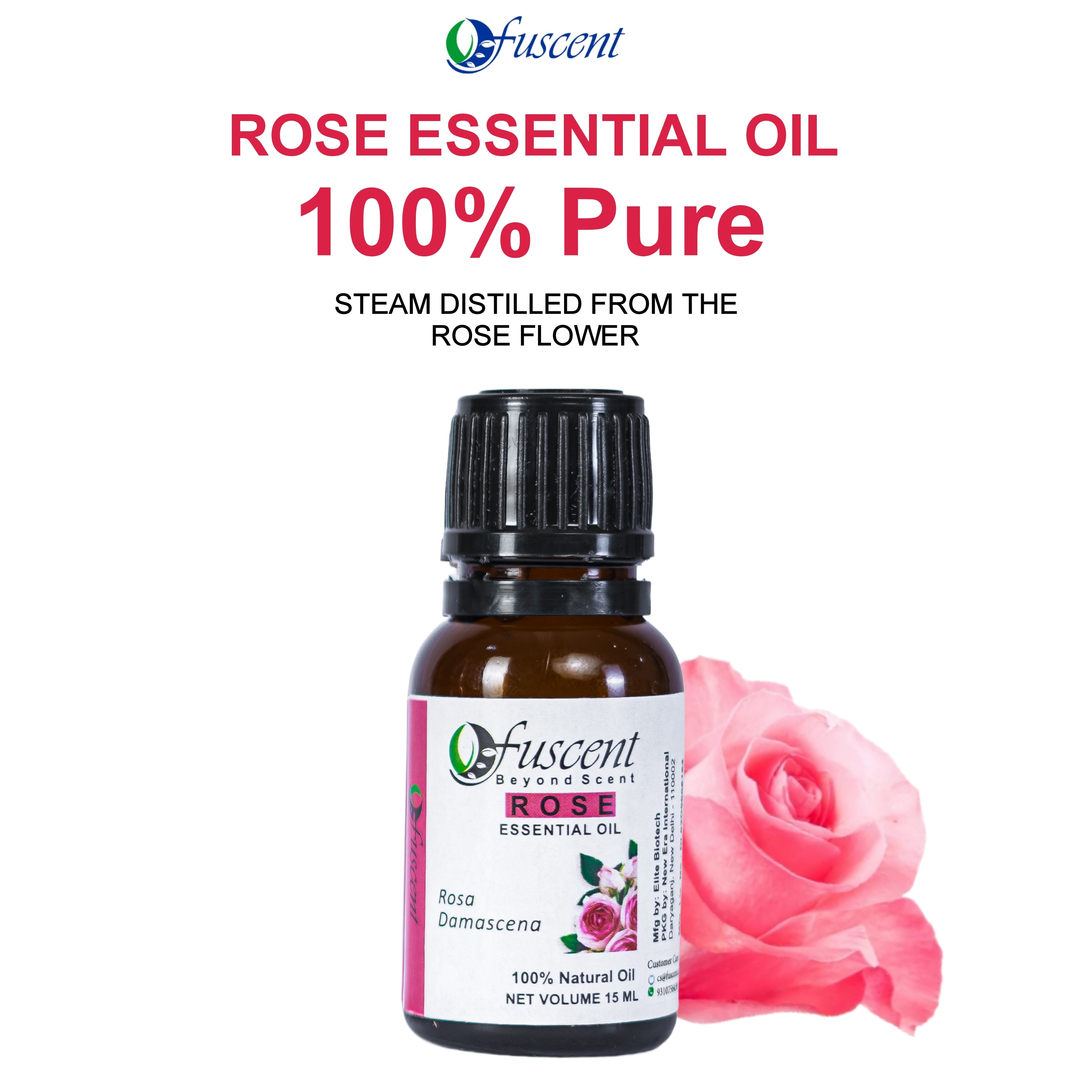 FUSCENT Rose Essential Oil 15ml