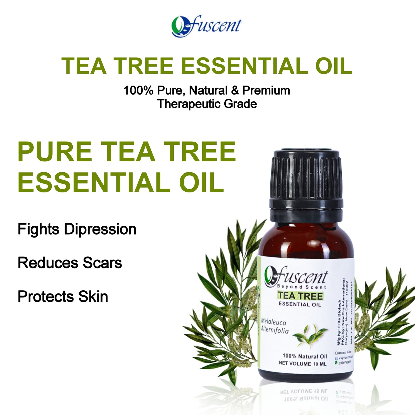 Fuscent Tea Tree Essential Oil 10 ml